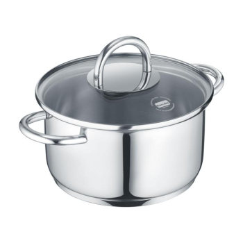 Kochtopf "b.mini" Edelstahl / Glas Ø 12 cm, 9 cm